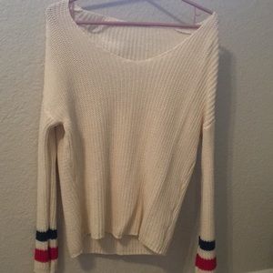 off the shoulder sweater